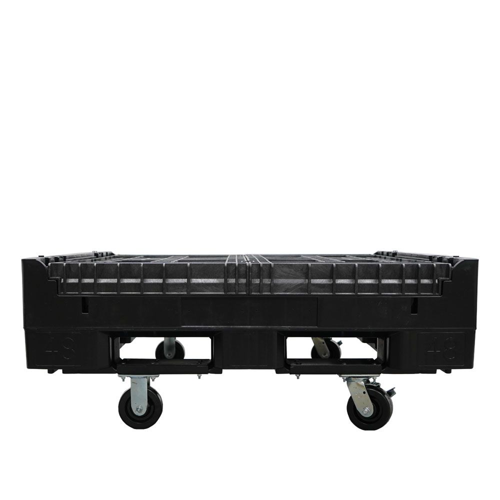 45x48x34 Fixed Casters Fully Collapsed