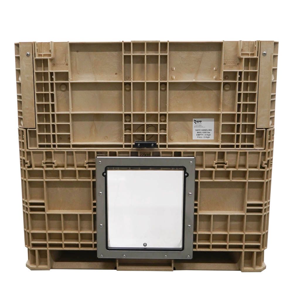 45x48x45 hopper bottom front view