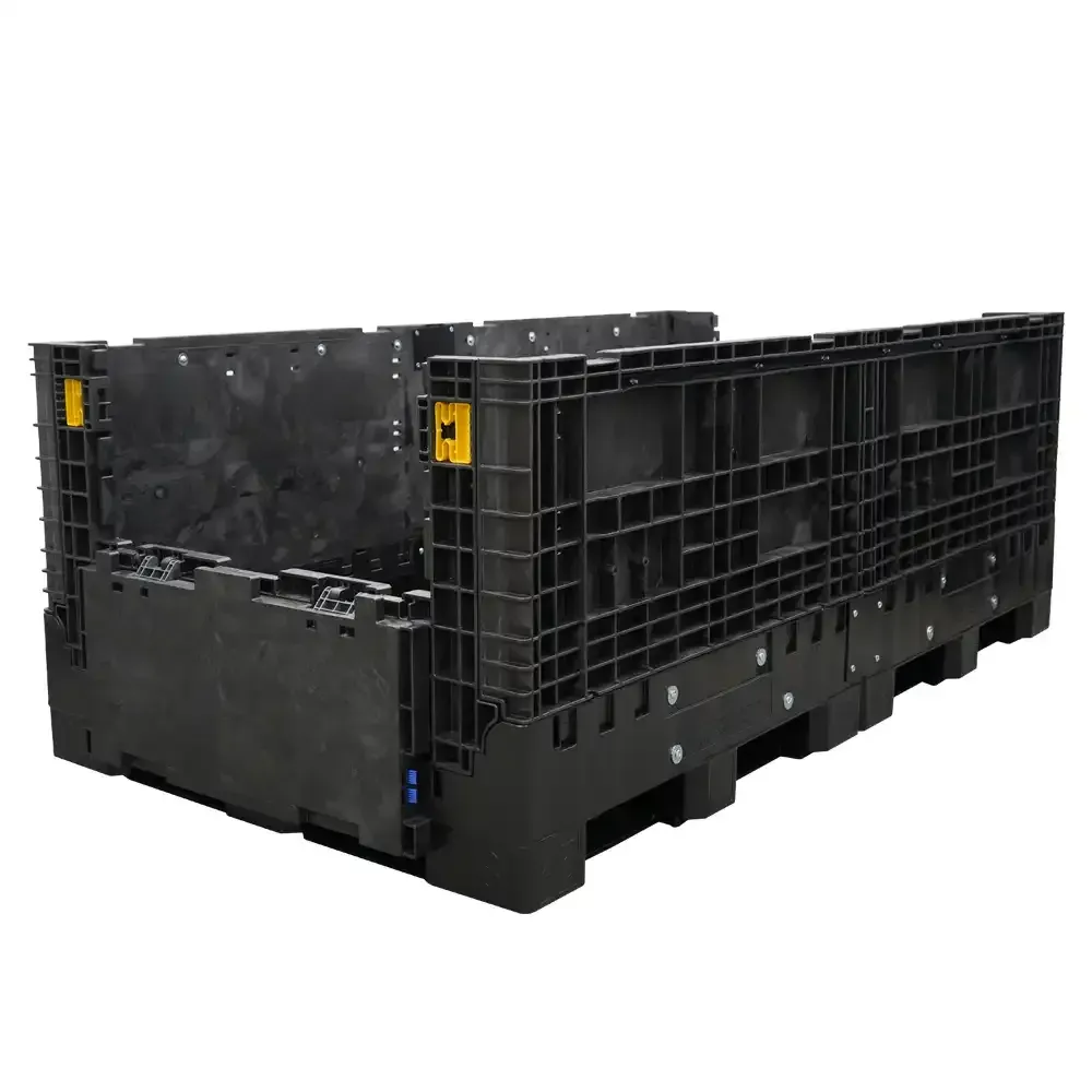 Two drop doors 90 x 48 x 34 Medium-Duty Collapsible Bulk Container