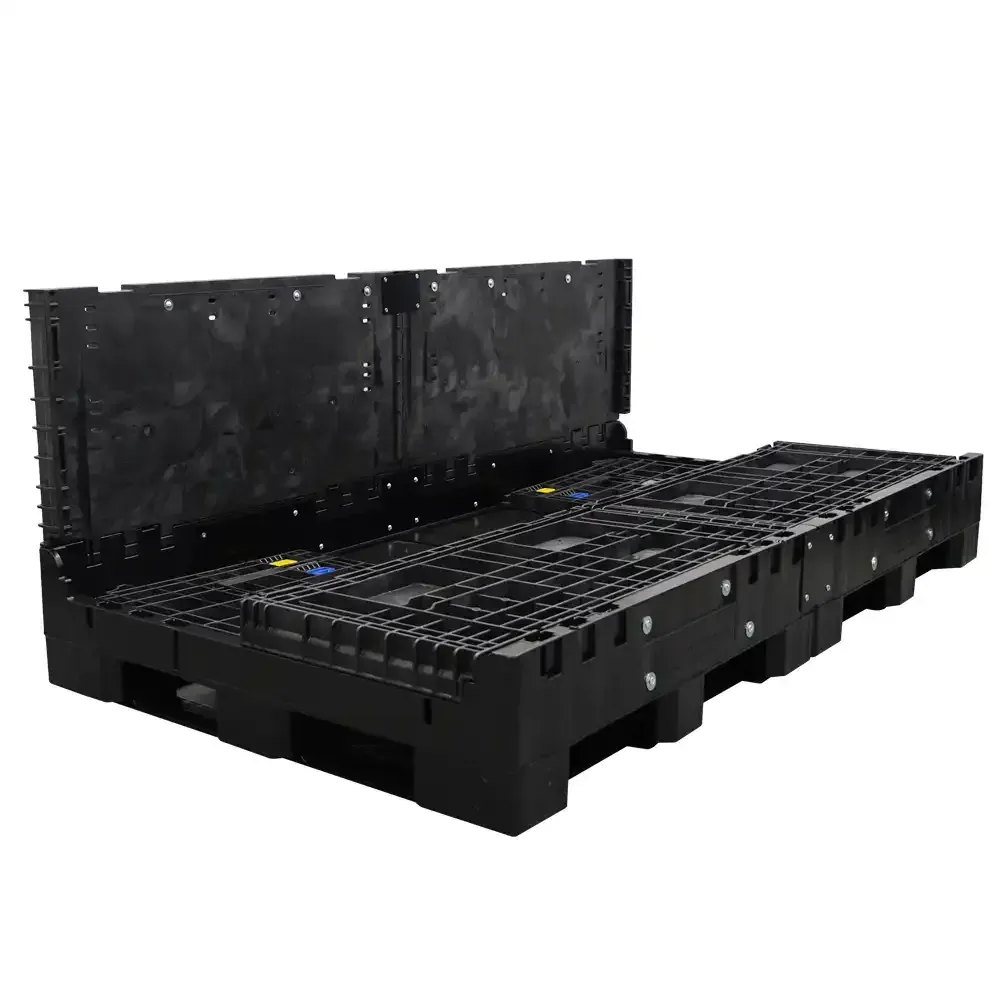 Three walls down 90 x 48 x 34 Medium-Duty Collapsible Bulk Container