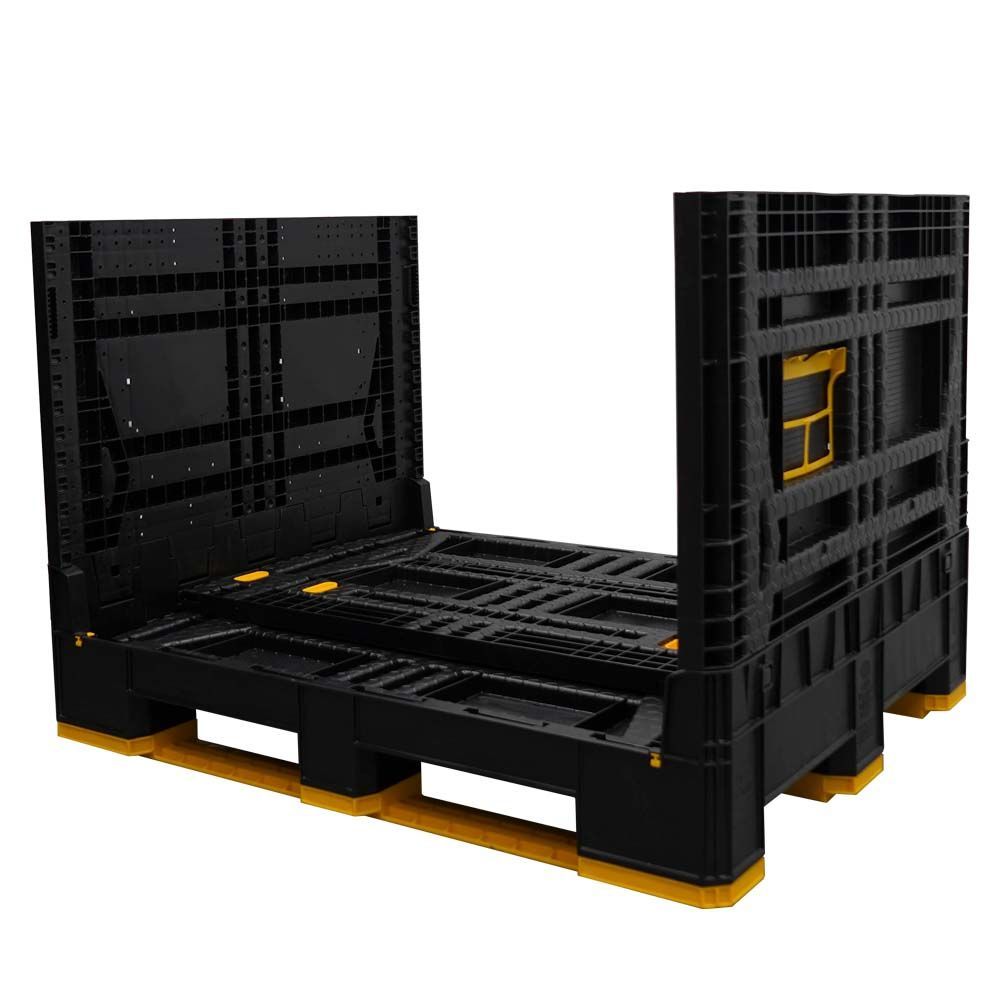 40x48x34 International bulk container two walls down