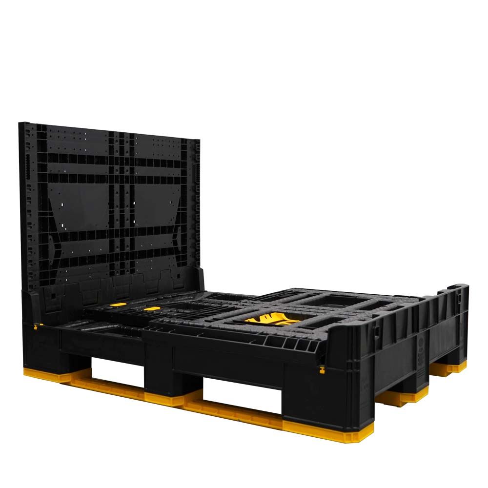 40x48x34 International bulk container three walls down