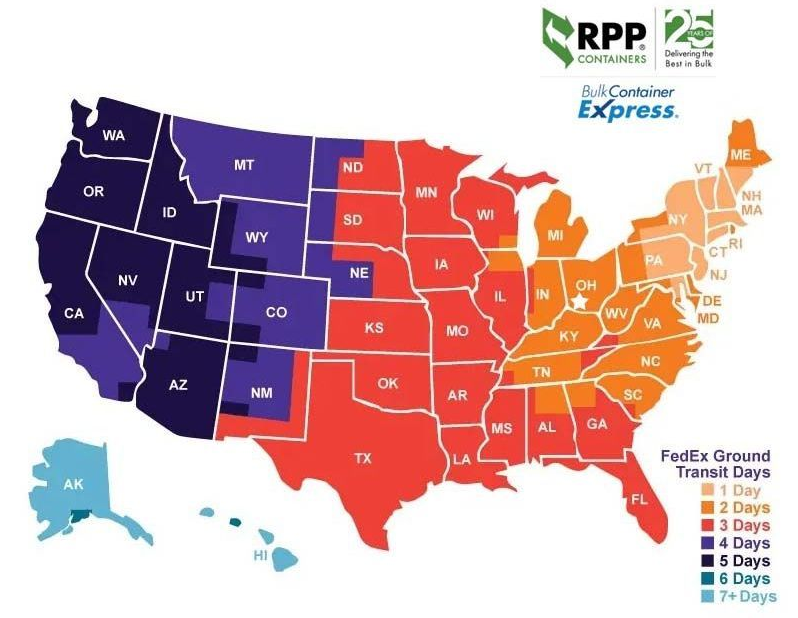 FedEx Freight Transit map FedEx Freight Transit map
