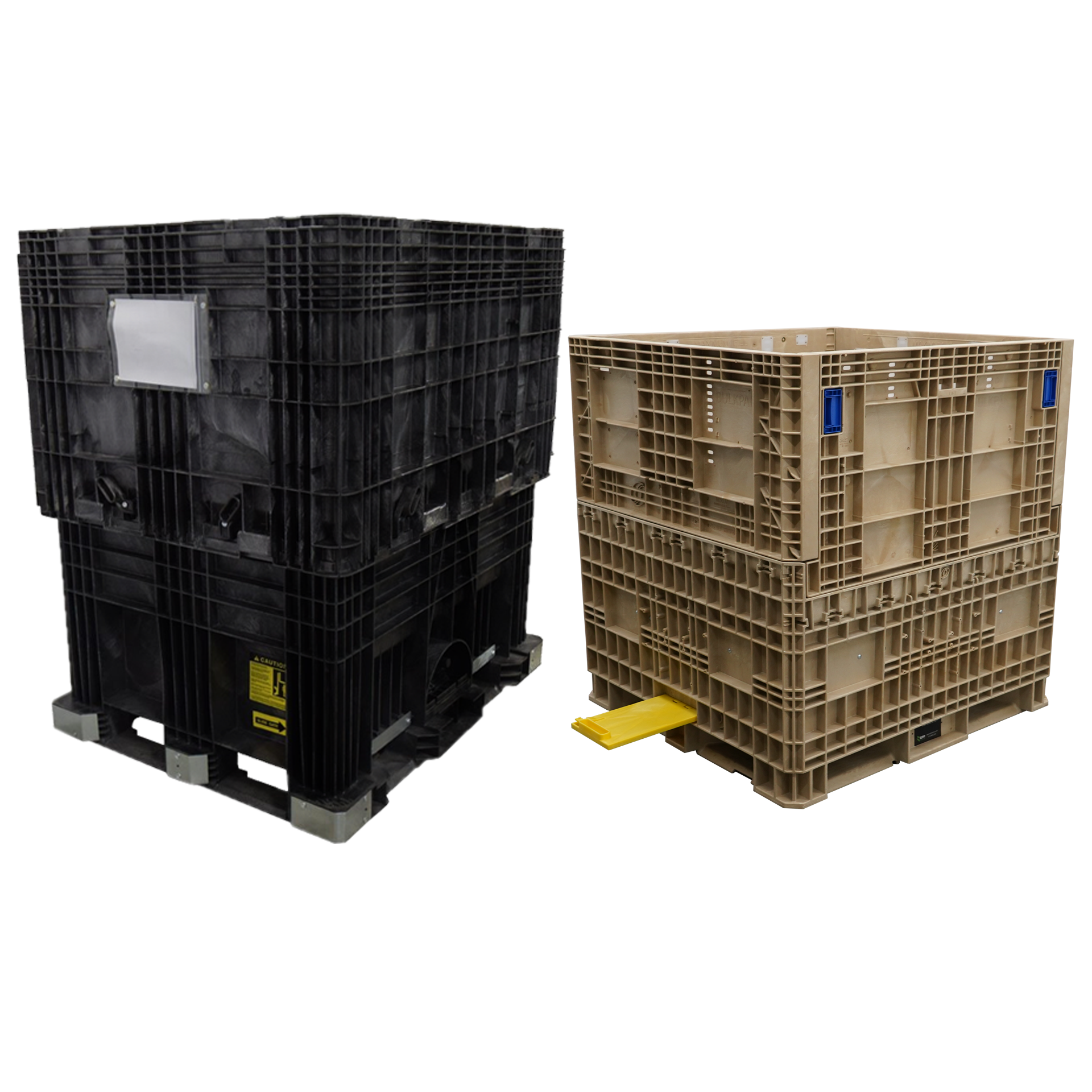 Hopper bottom bulk containers