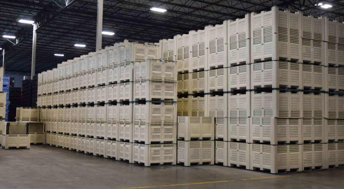 stacked vented bulk bins stacked vented bulk bins