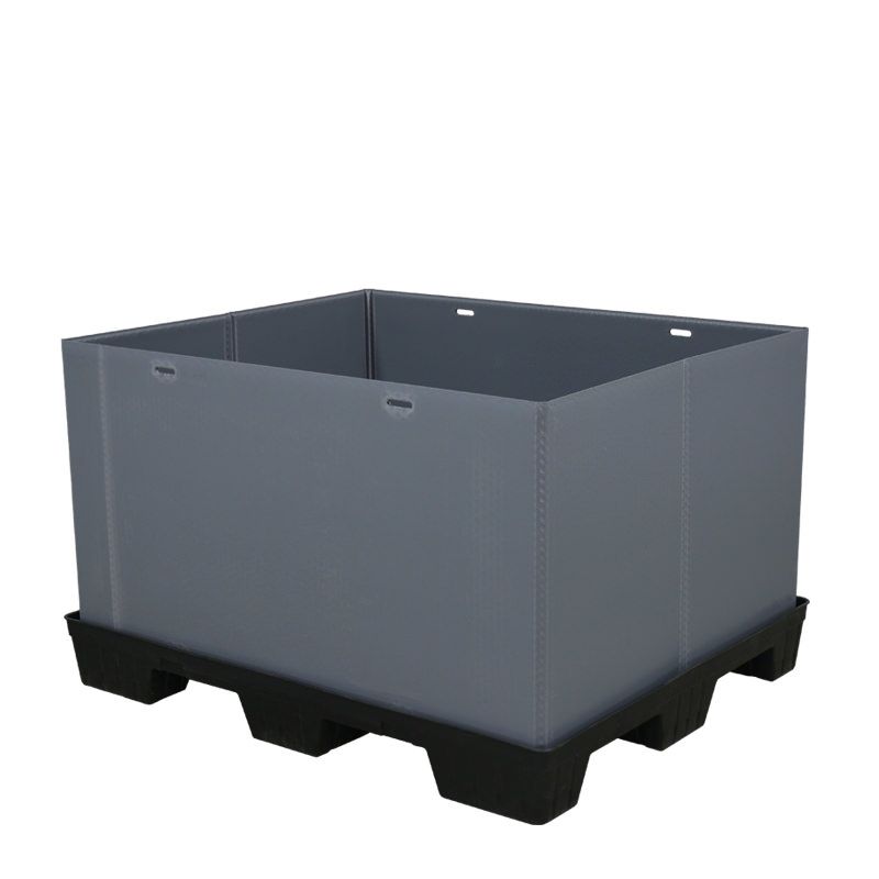 No lid on 40x48x30 plastic pallet pack