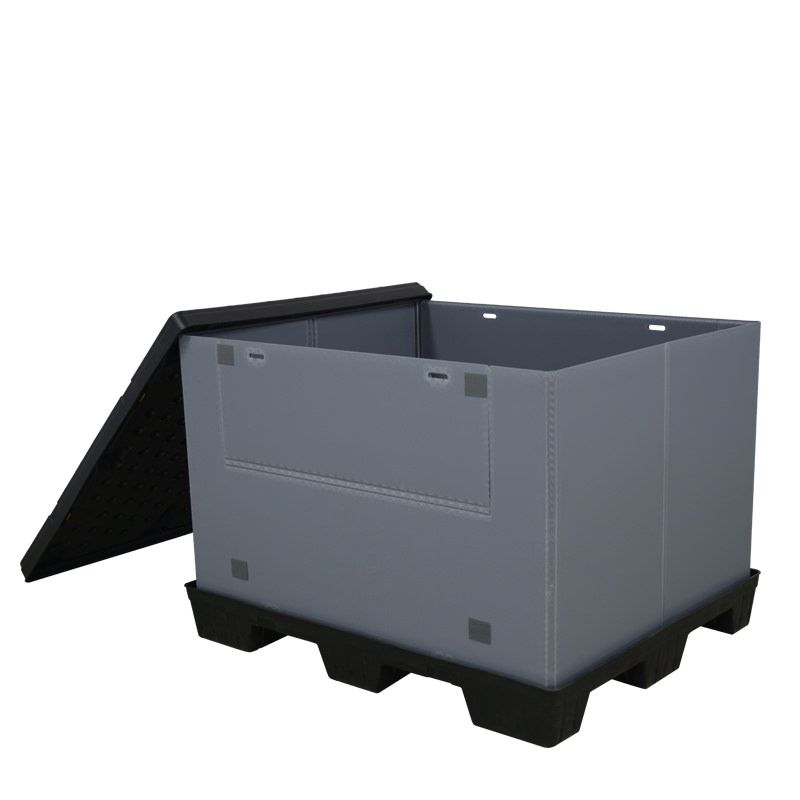 Removed lid 40x48x34 plastic pallet pack