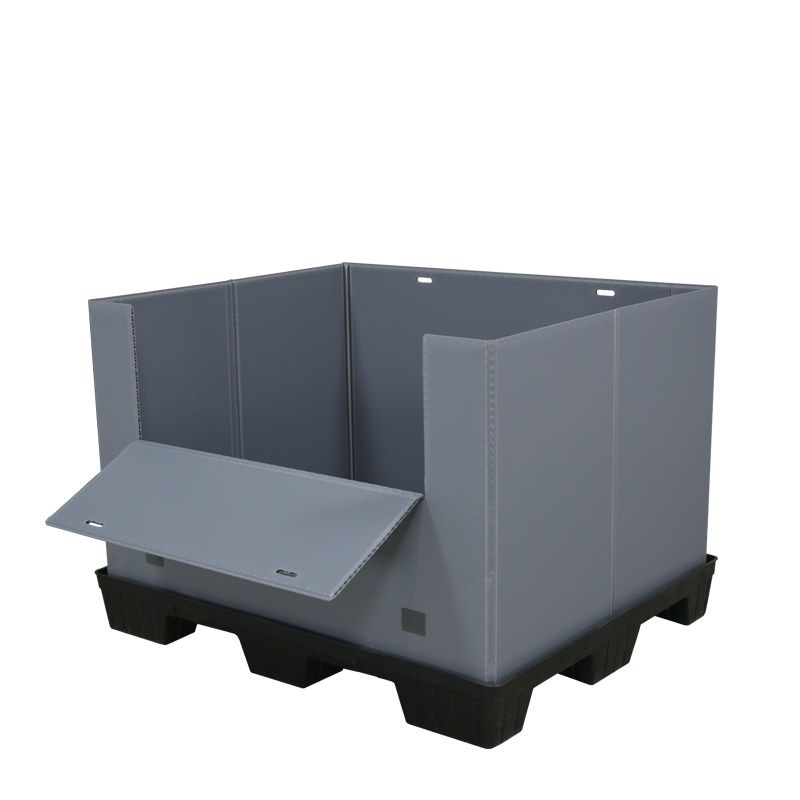One drop door 40x48x34 plastic pallet pack