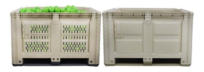 Newly designed vented and solid wall bulk bins Newly designed vented and solid wall bulk bins