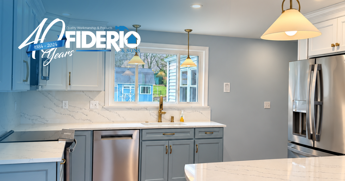 Remodeled kitchen with an open layout