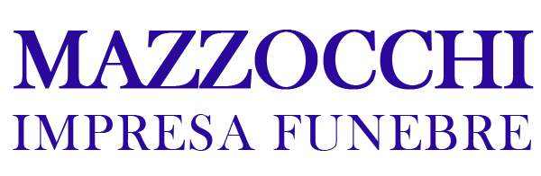 Mazzocchi Impresa Funebre logo in dark blue on a white background.