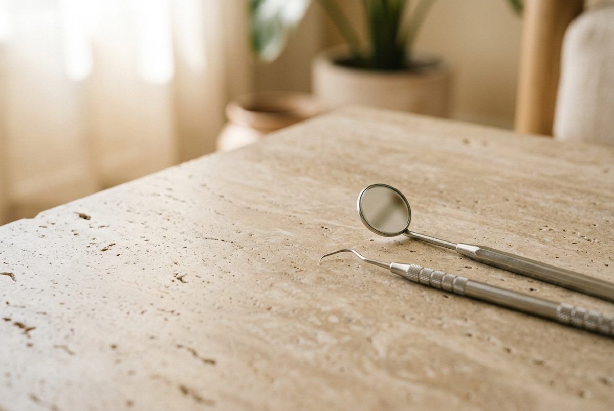 Dental mirror and explorer for check-ups and cleans at Glebe Park Dental, Canberra
