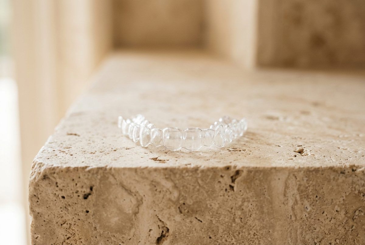 Clear aligner for teeth straightening at Glebe Park Dental, by a canberra dentist