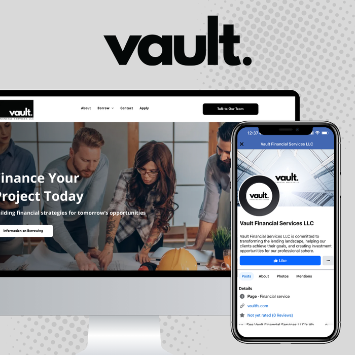 Octo Strategies branding and website project for Vault Financial Services