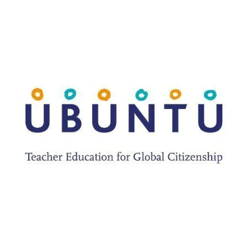Ubuntu logo with colorful dots above and tagline “Teacher Education for Global Citizenship”