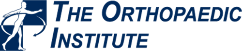 The Orthopaedic Institute logo with stylized blue figure and text on a white background