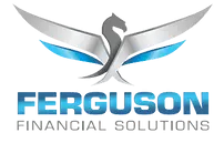 The logo for ferguson financial solutions has a horse on it.