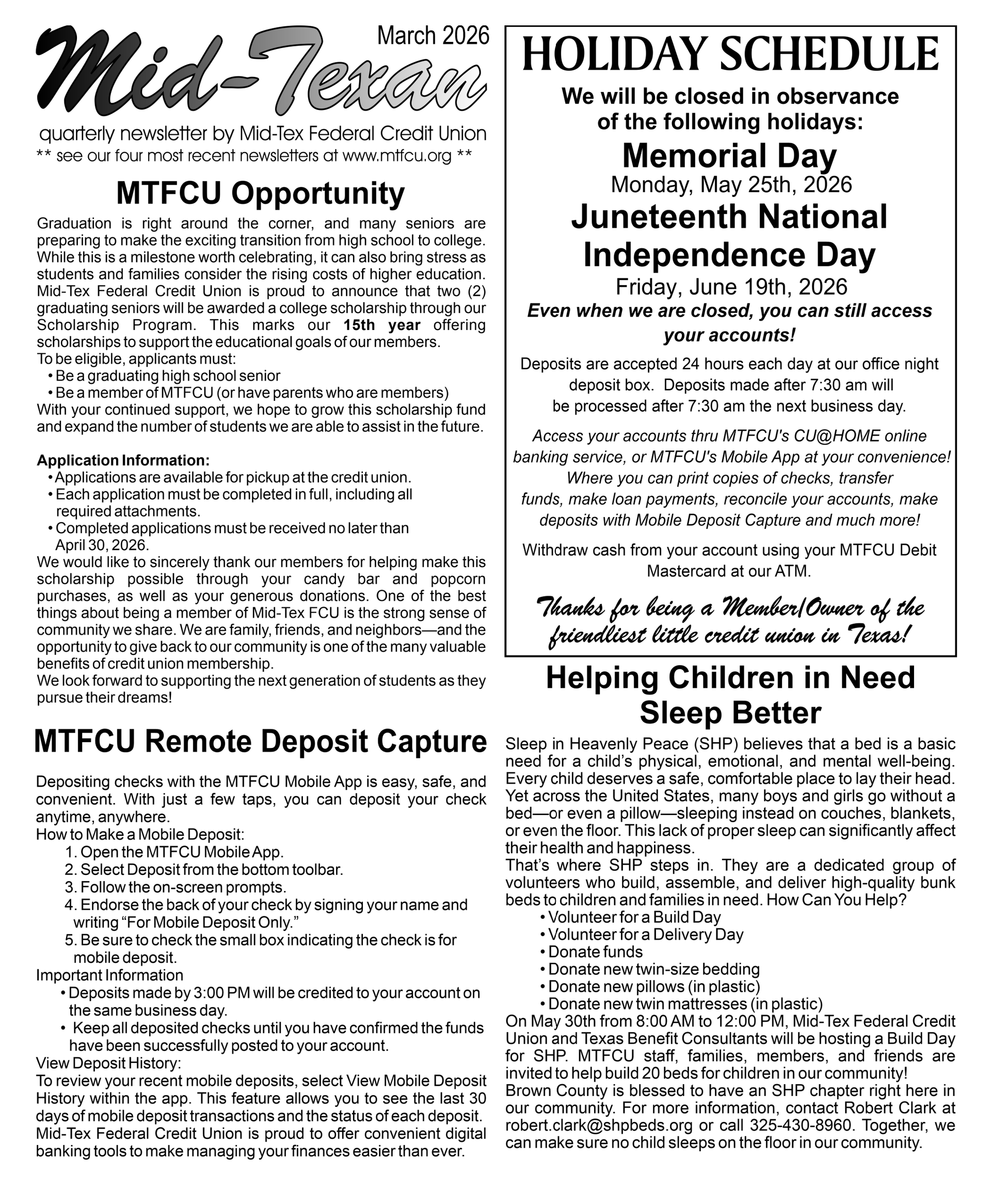 newsletter 1