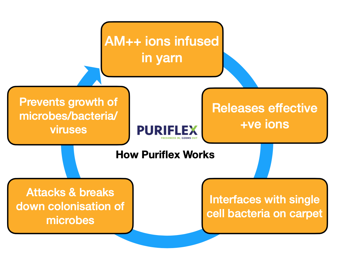 A diagram showing how puriflex works