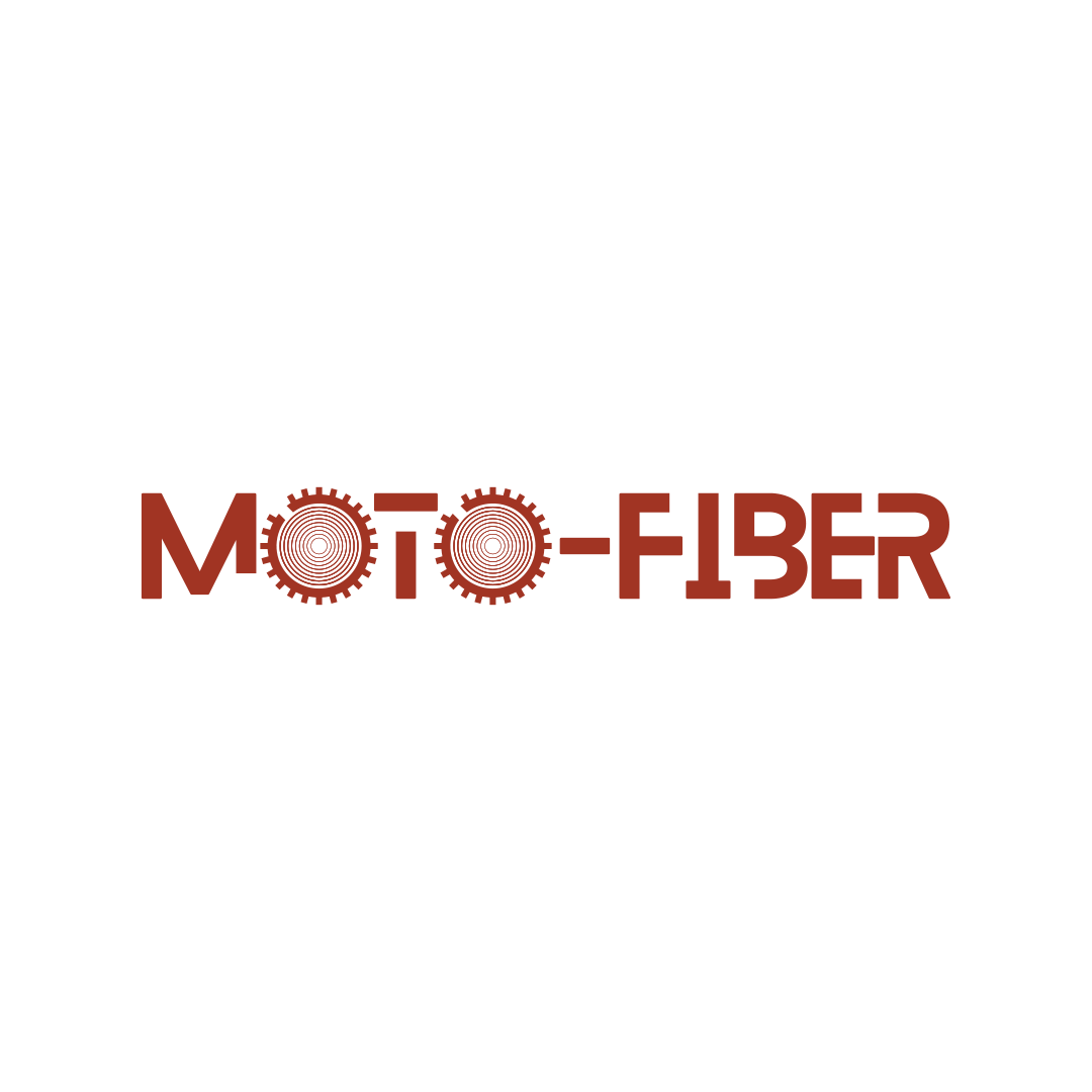 A logo for a company called moto fiber