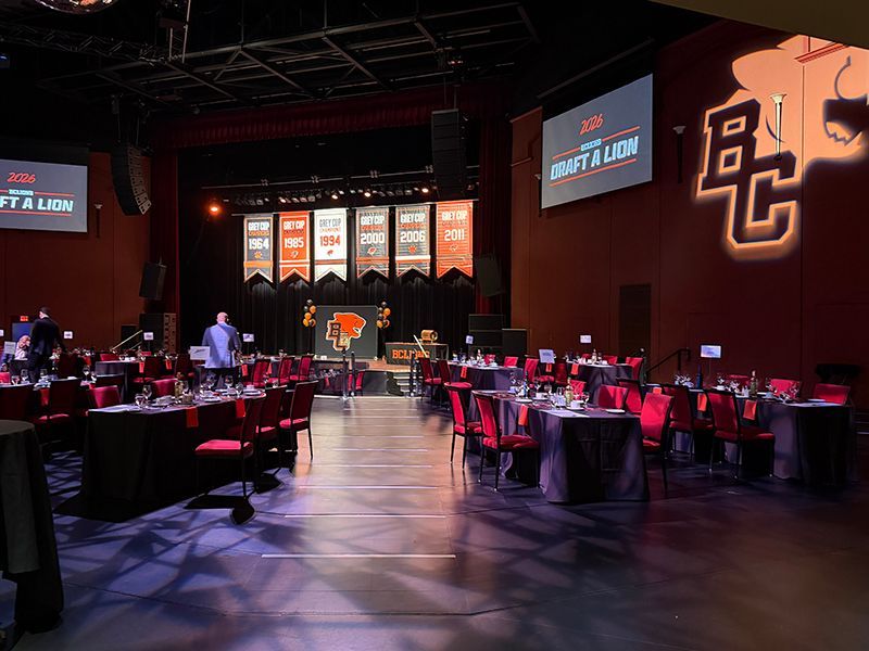 CFL player draft night for BC Lions 2026 at Great Canadian Casinos in Vancouver.