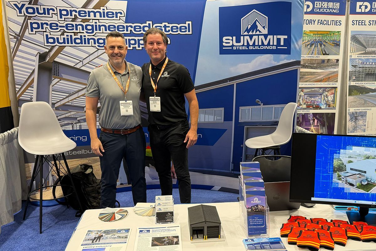 Darren Sperling and Ryan McQuaid of Summit Steel Buildings at MetalCon 2026