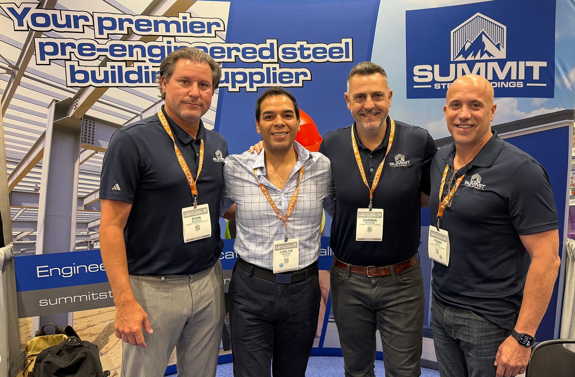 Darren Sperling, Frank Melo and U.S. team member, Ryan McQuaid, exhibited at MetalCon