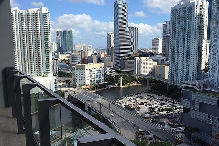 Overlooking the city of Miami