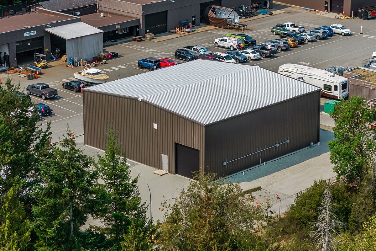 Brown metal building fabricated and erected by Summit Steel Buildings