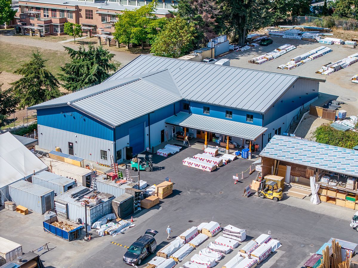 Overhead view of the PEMB supplied by Summit Steel Buildings