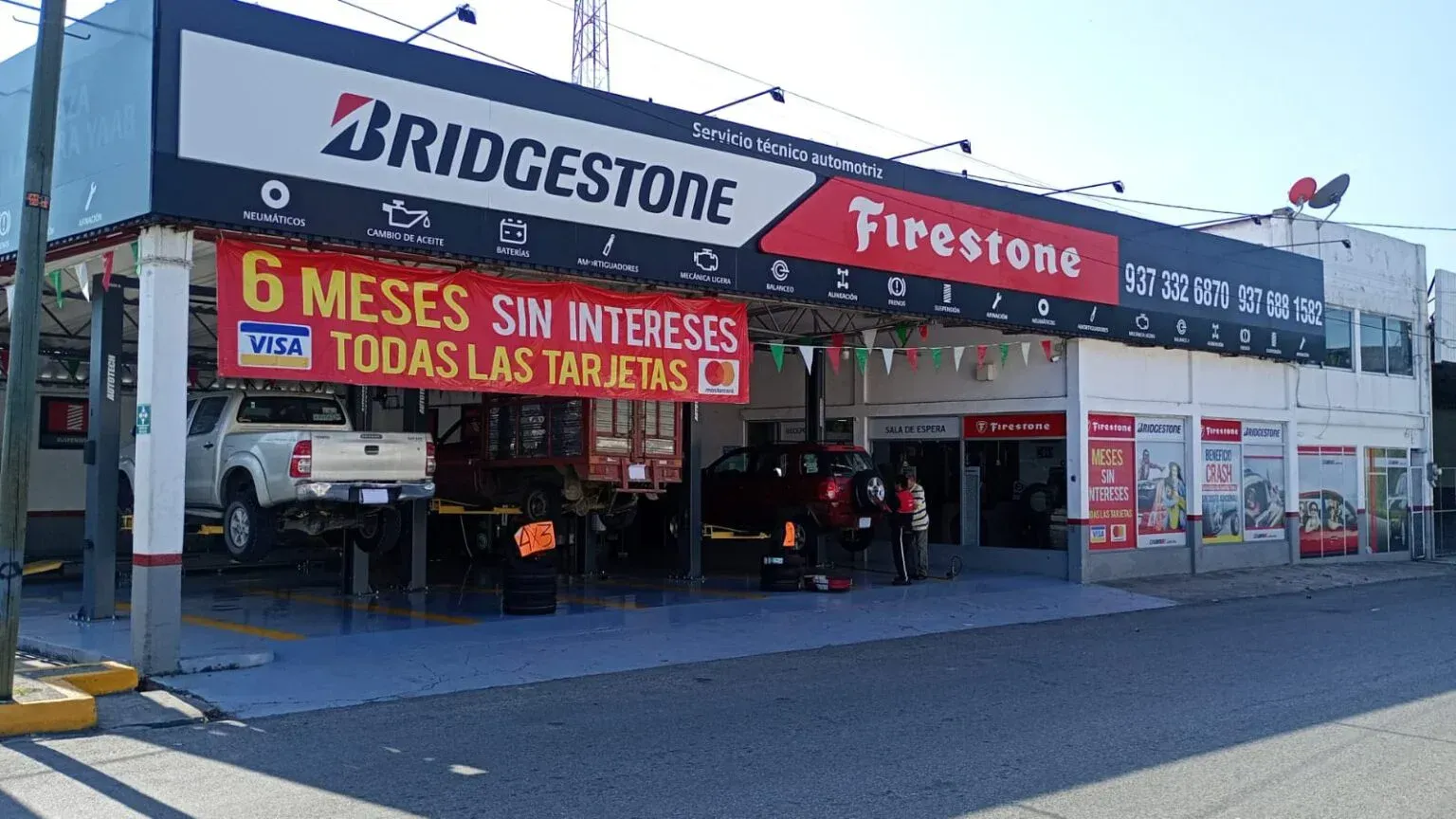 Fachada de nuestra sucursal de Llantas nuevas en Cardenas Tabasco