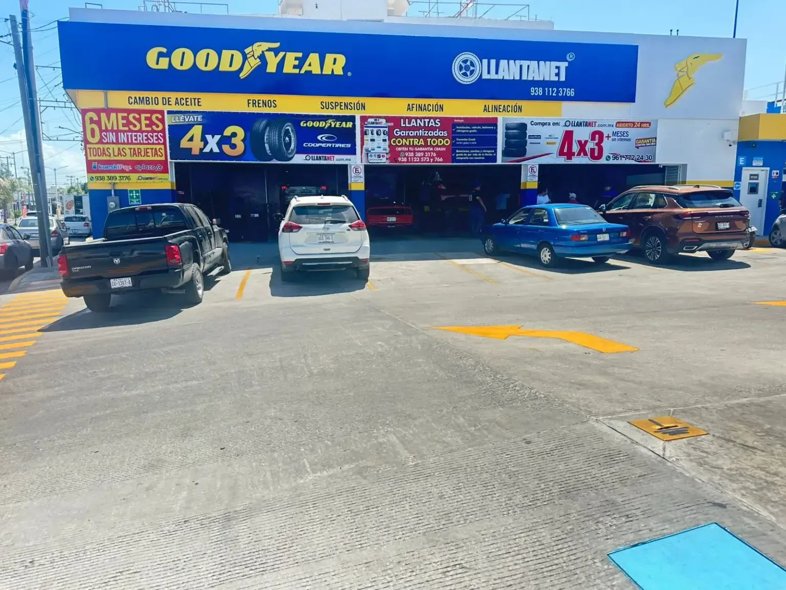 Fachada de nuestra sucursal de Llantas nuevas en Ciudad del Carmen
