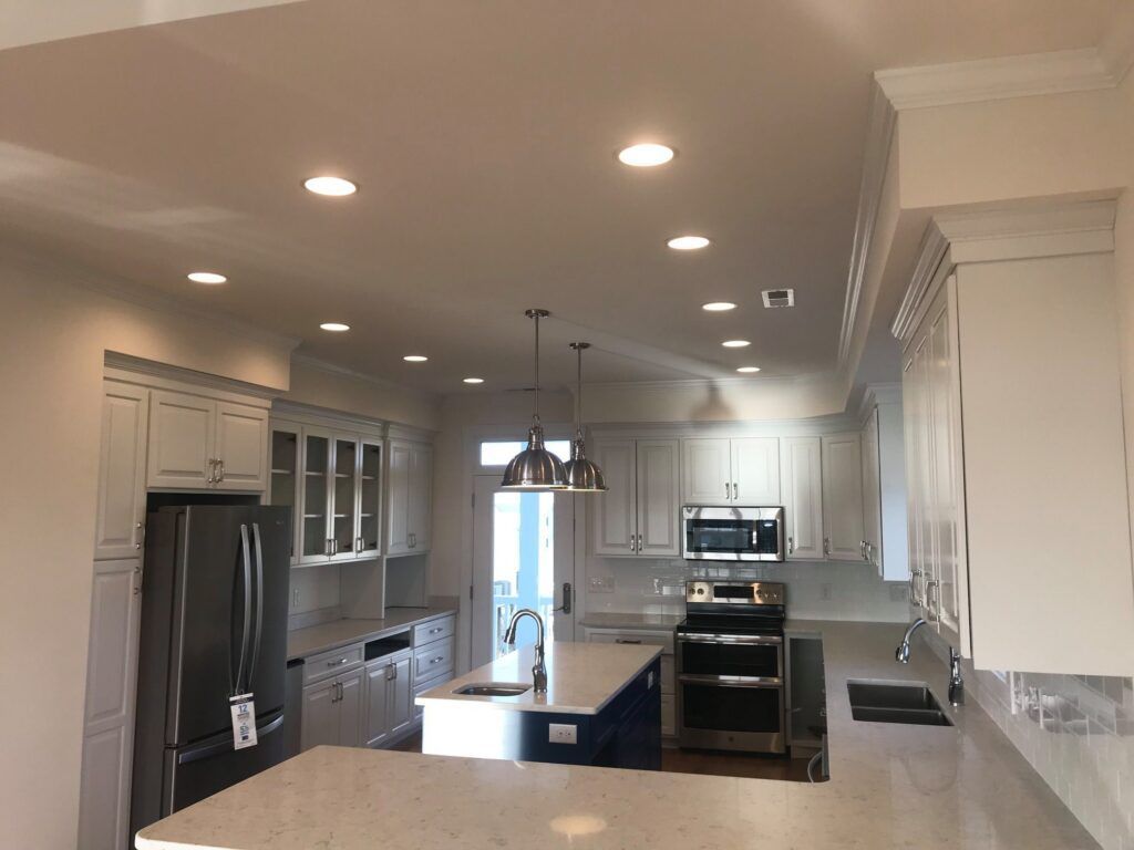 Renovated kitchen with modern appliances
