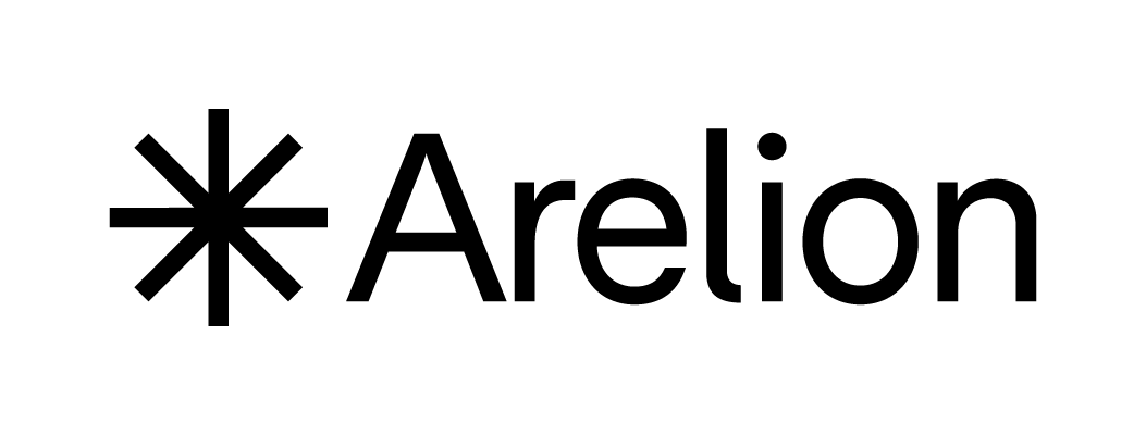 The word arelion is written in black on a white background.