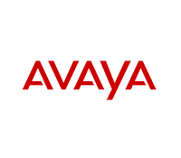 The logo for avaya is red and white on a white background.