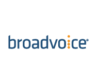 The broadvoice logo is blue and orange on a white background.