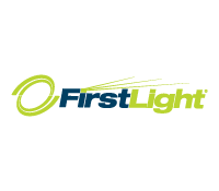 The first light logo is green and blue on a white background.