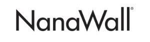 A black and white logo for nanawall on a white background.