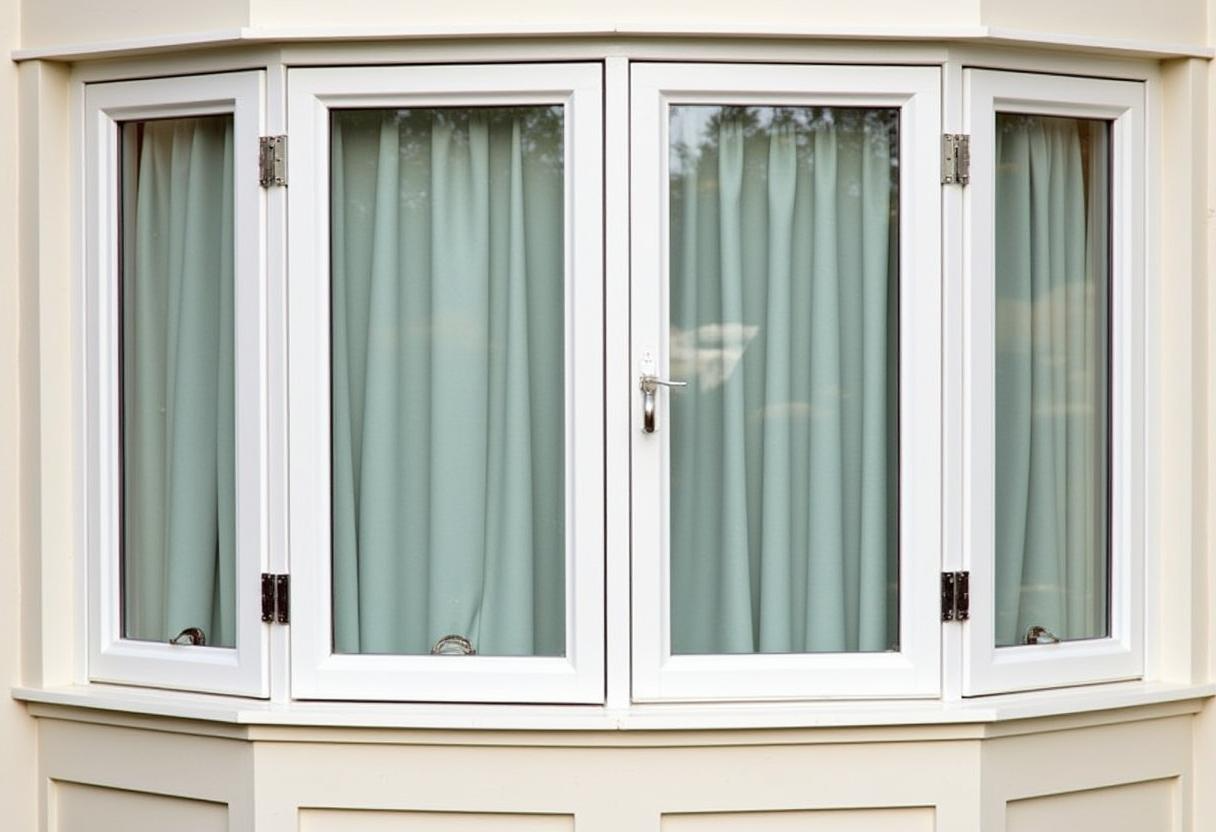 Casement windows with crank operation for easy ventilation