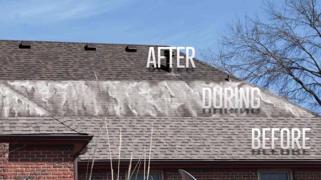 before and after roof rejuvenation