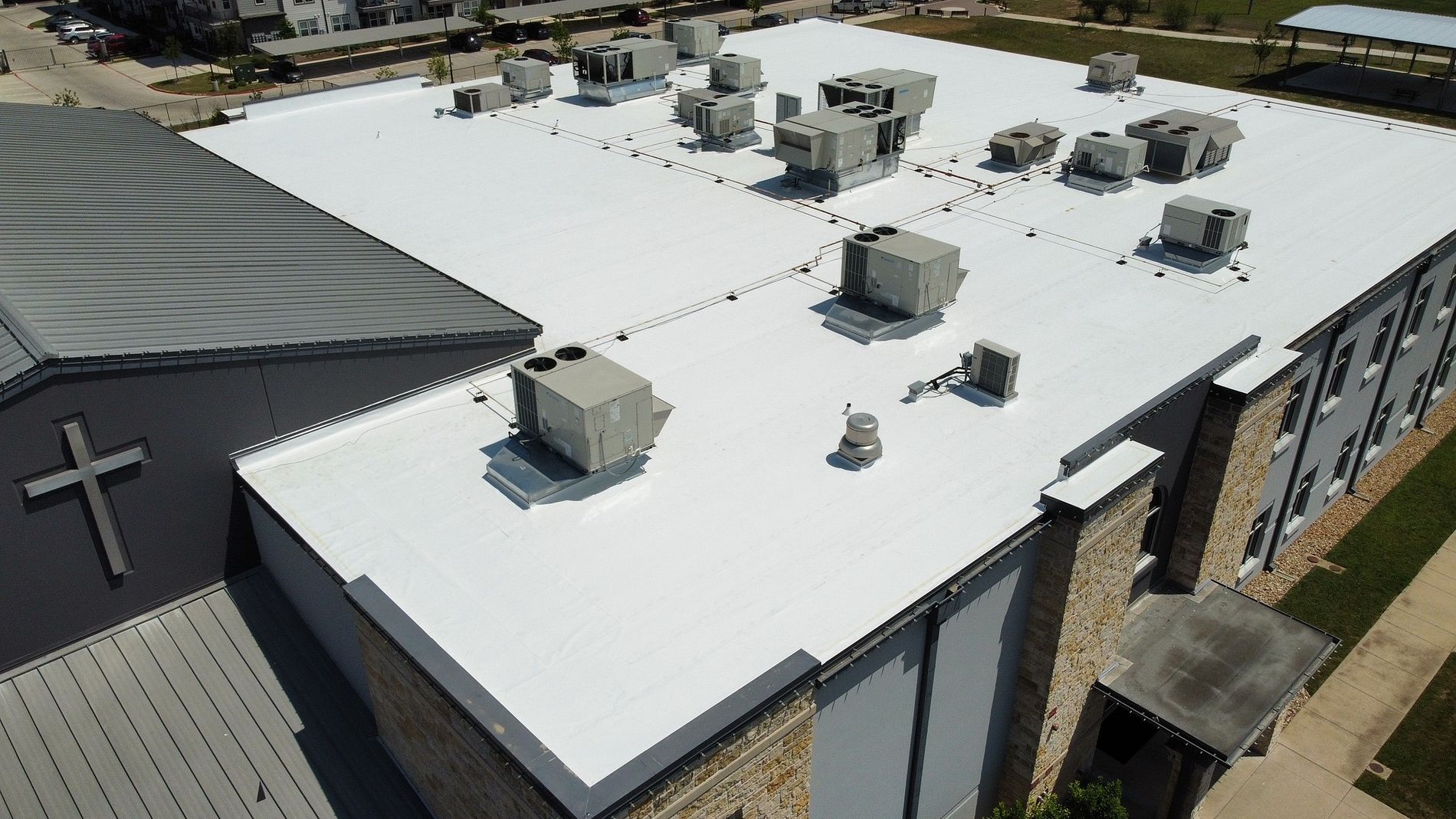 TPO Multi-Family Roof by Austin Roofing and Construction