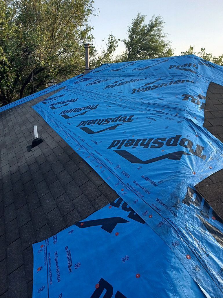 Emergency Roof Tarps by Austin Roofing and Construction