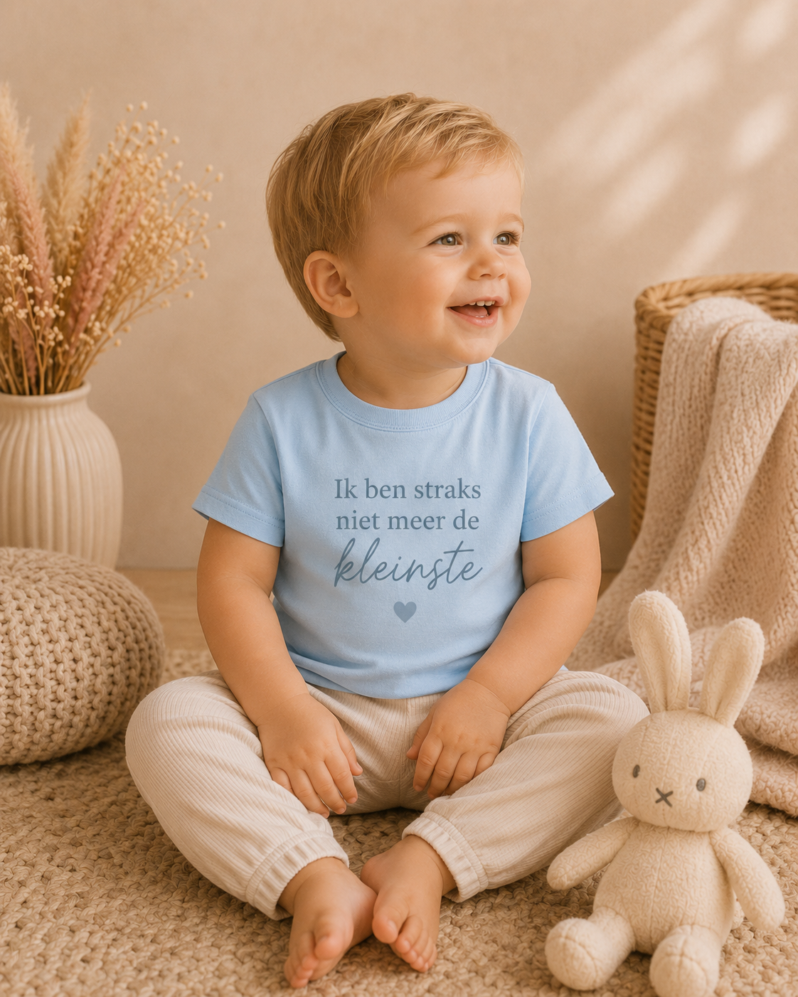 Kindershirt korte mouw - hoera grote zus, geboorteaankondiging