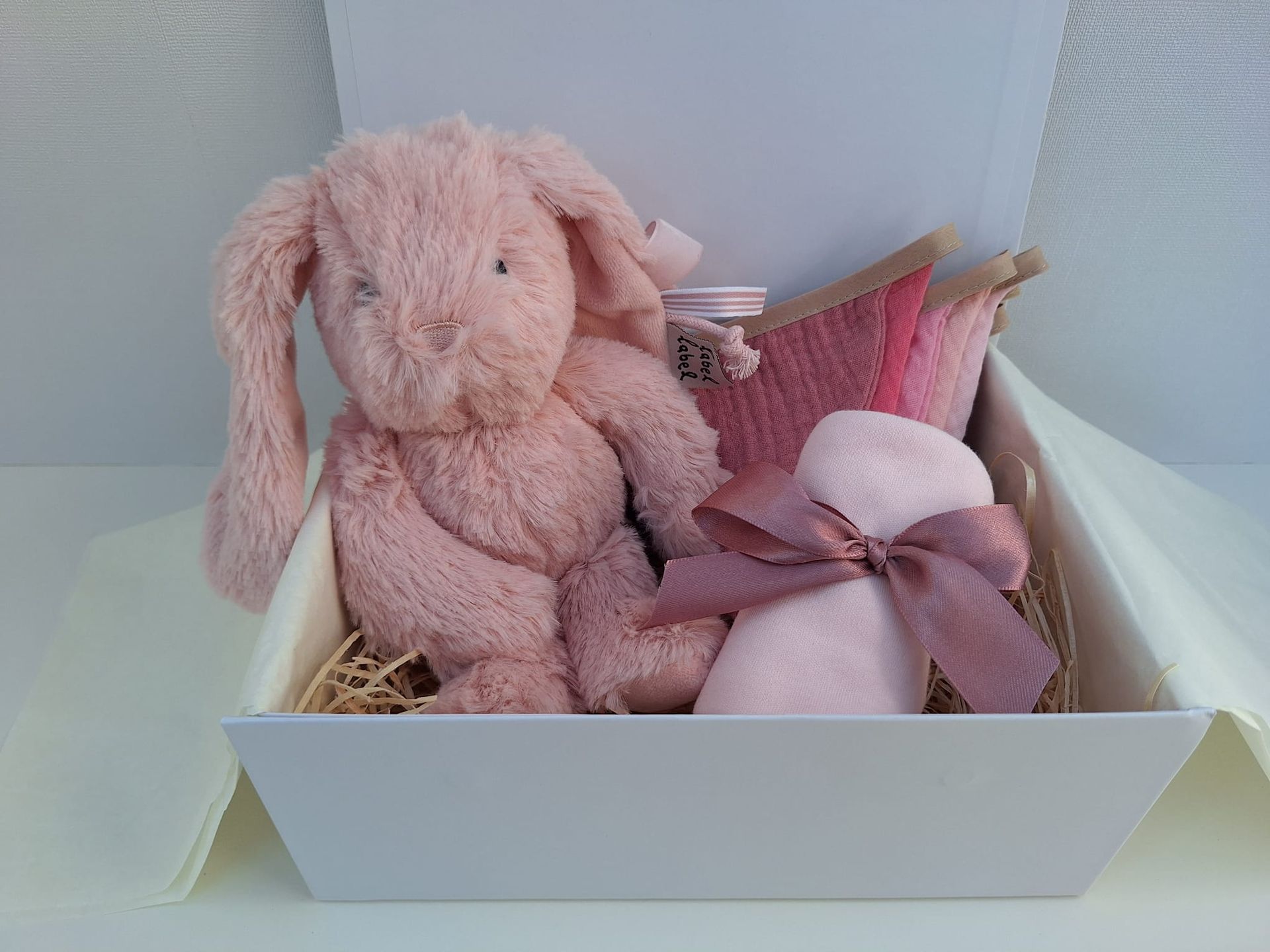 Klein Geluk Roze -  Gepersonaliseerd kraamcadeaupakket