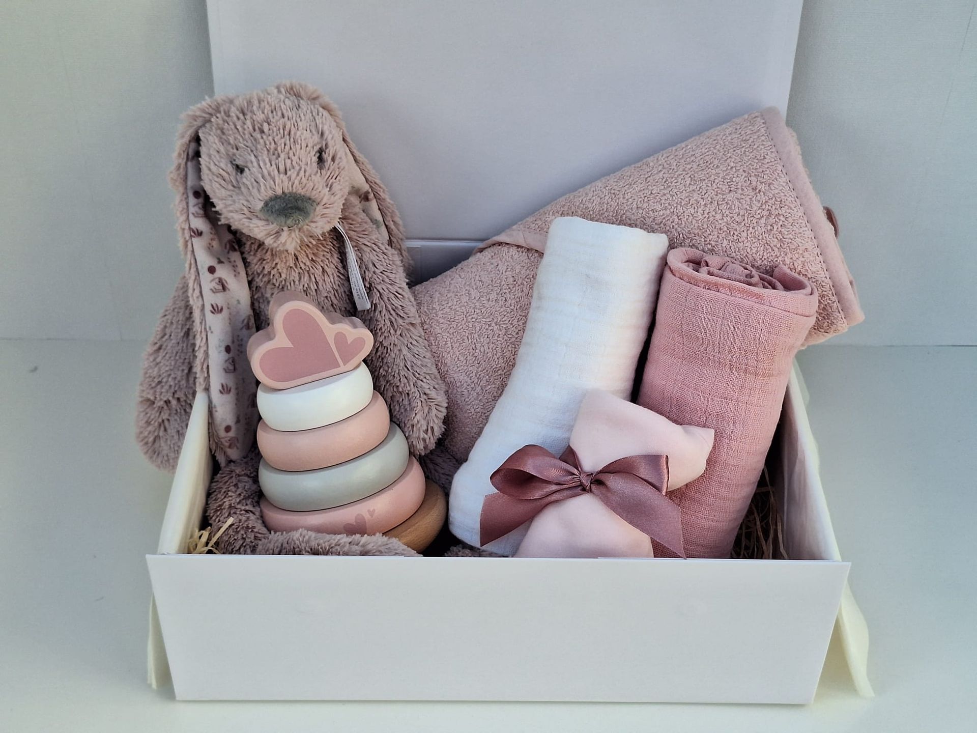 Groot Geluk Roze - Gepersonaliseerd kraamcadeaupakket