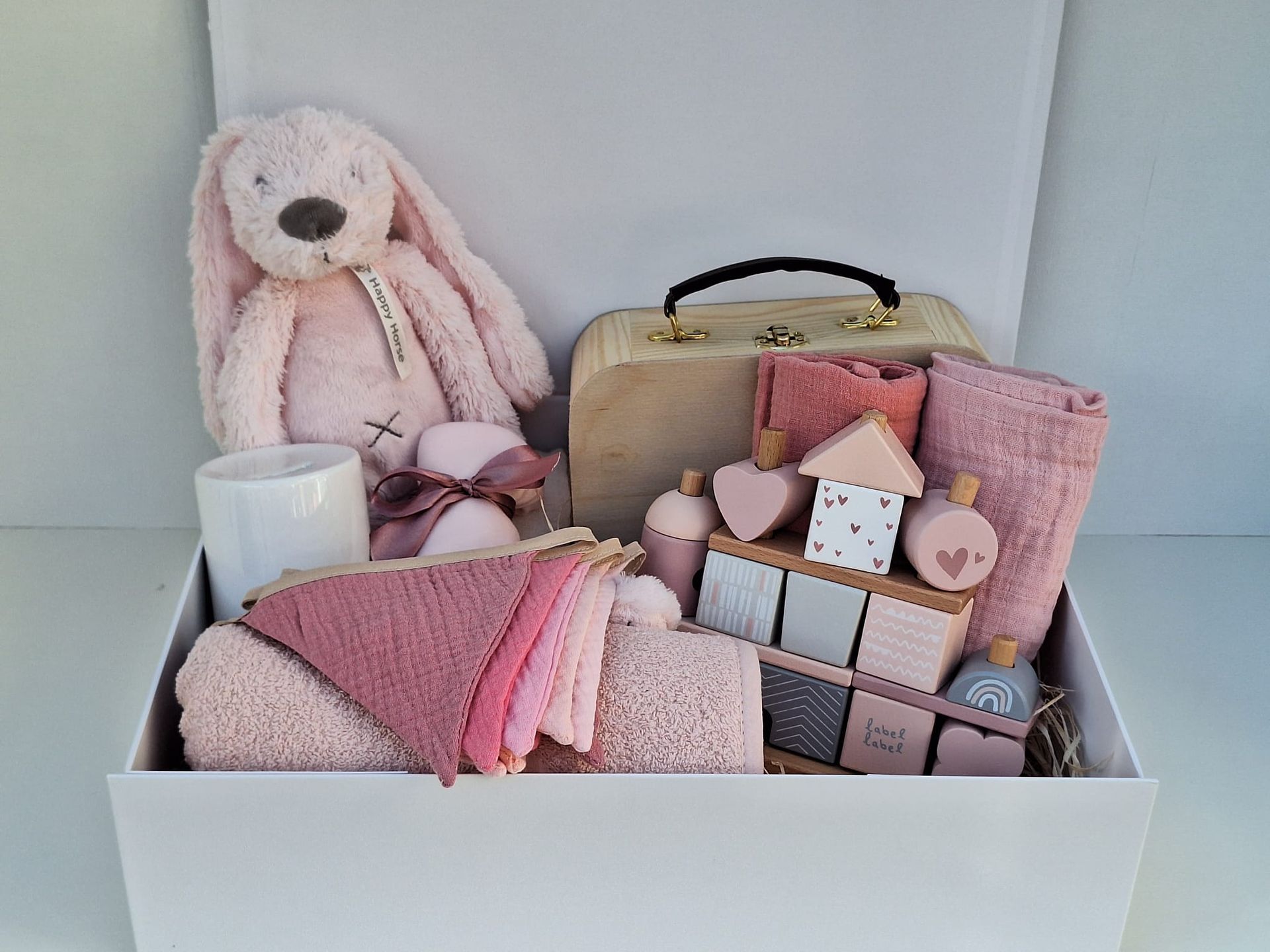Frantastisch Geluk Roze - Gepersonaliseerd kraamcadeaupakket