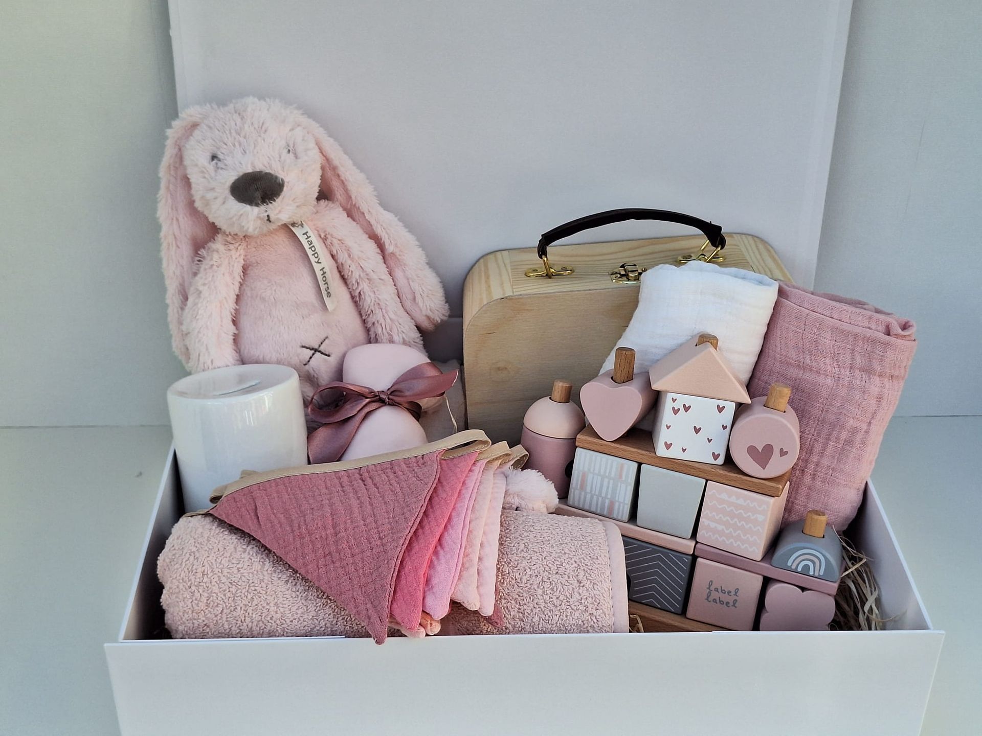 Frantastisch Geluk Roze - Gepersonaliseerd kraamcadeaupakket