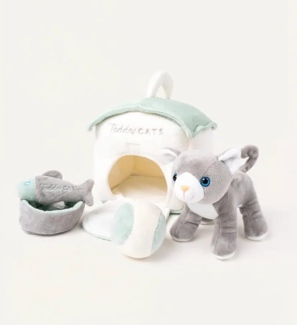 Speelset teddy poesje