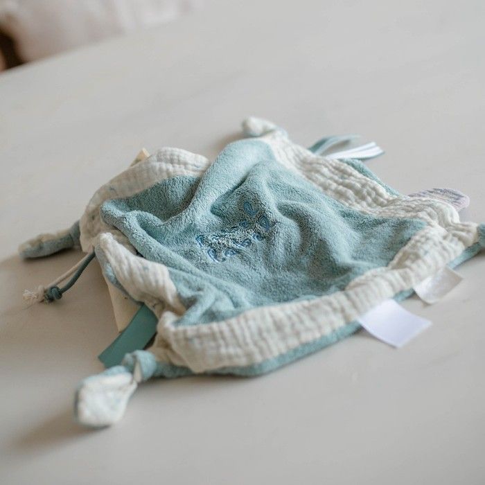 Label Label knuffeldoekje Blauw - Cuddle Cloth