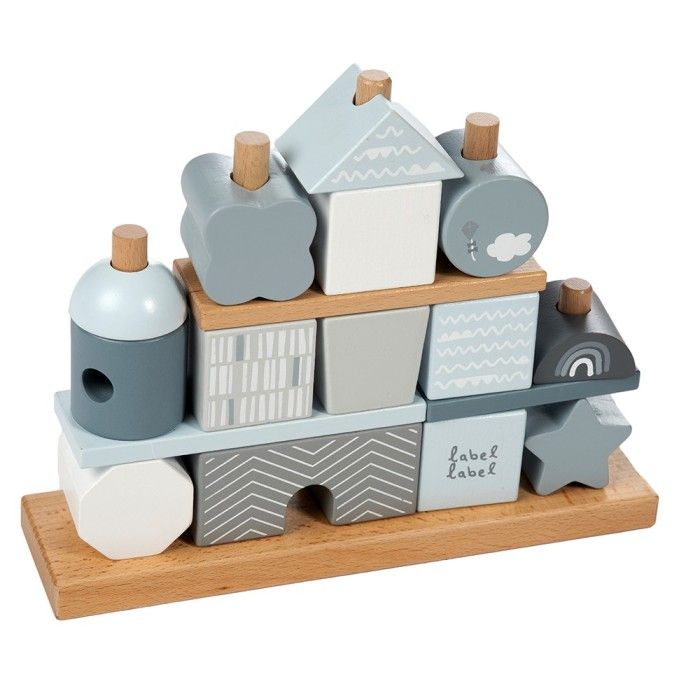 Label Label Stapelhuis – Stacking Blocks House